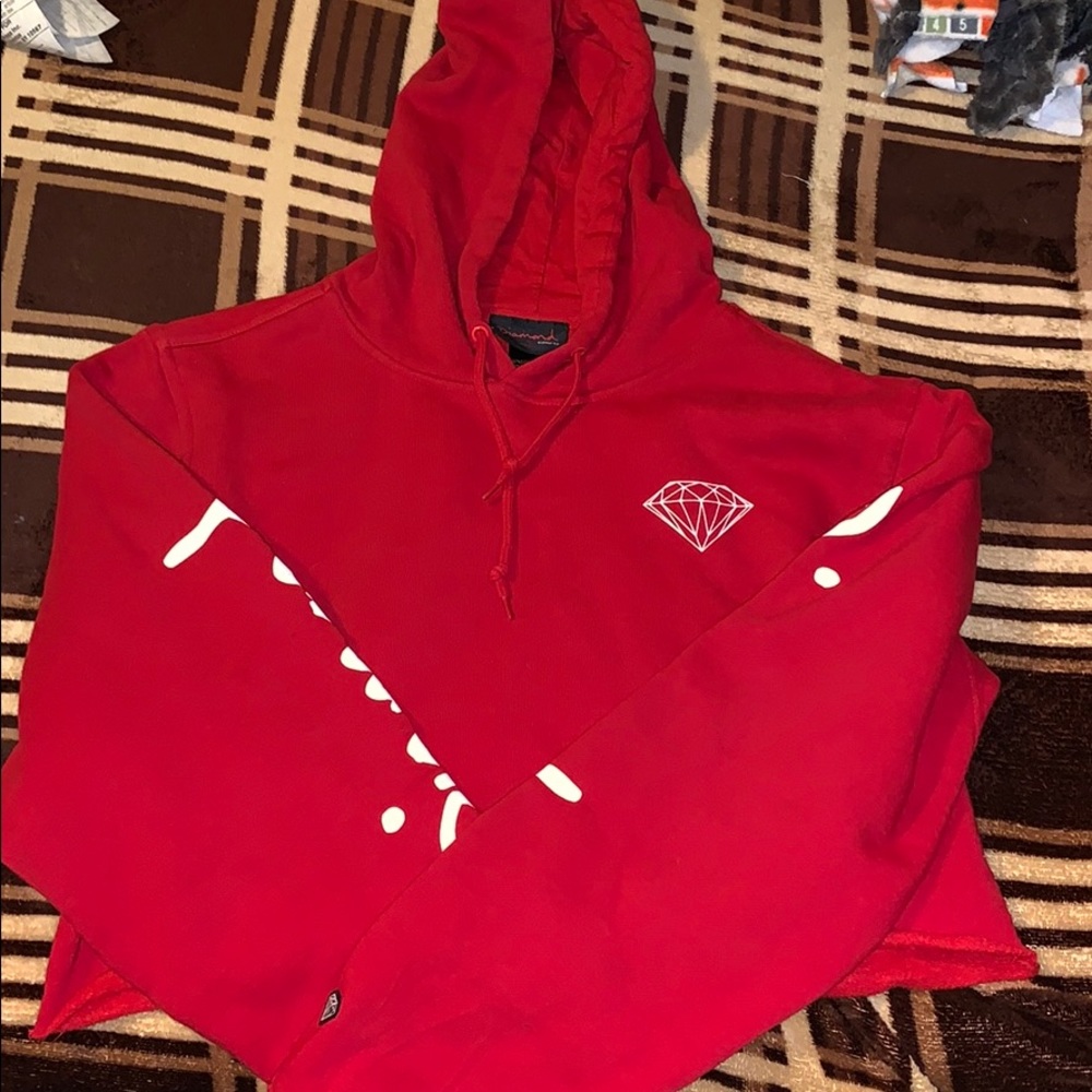 Diamond supply company half cut sweat shirt